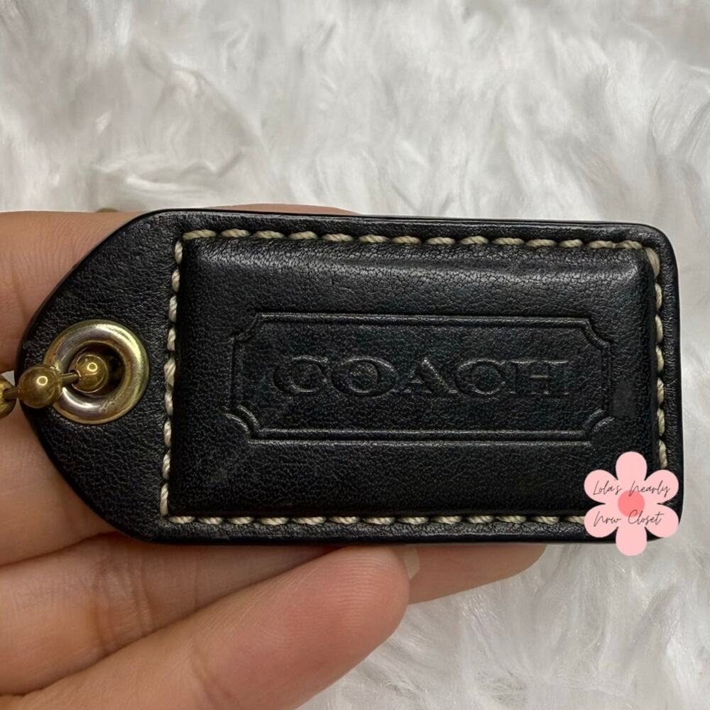 2" y2k COACH Fob Bag Charm Hang tag Hangtag